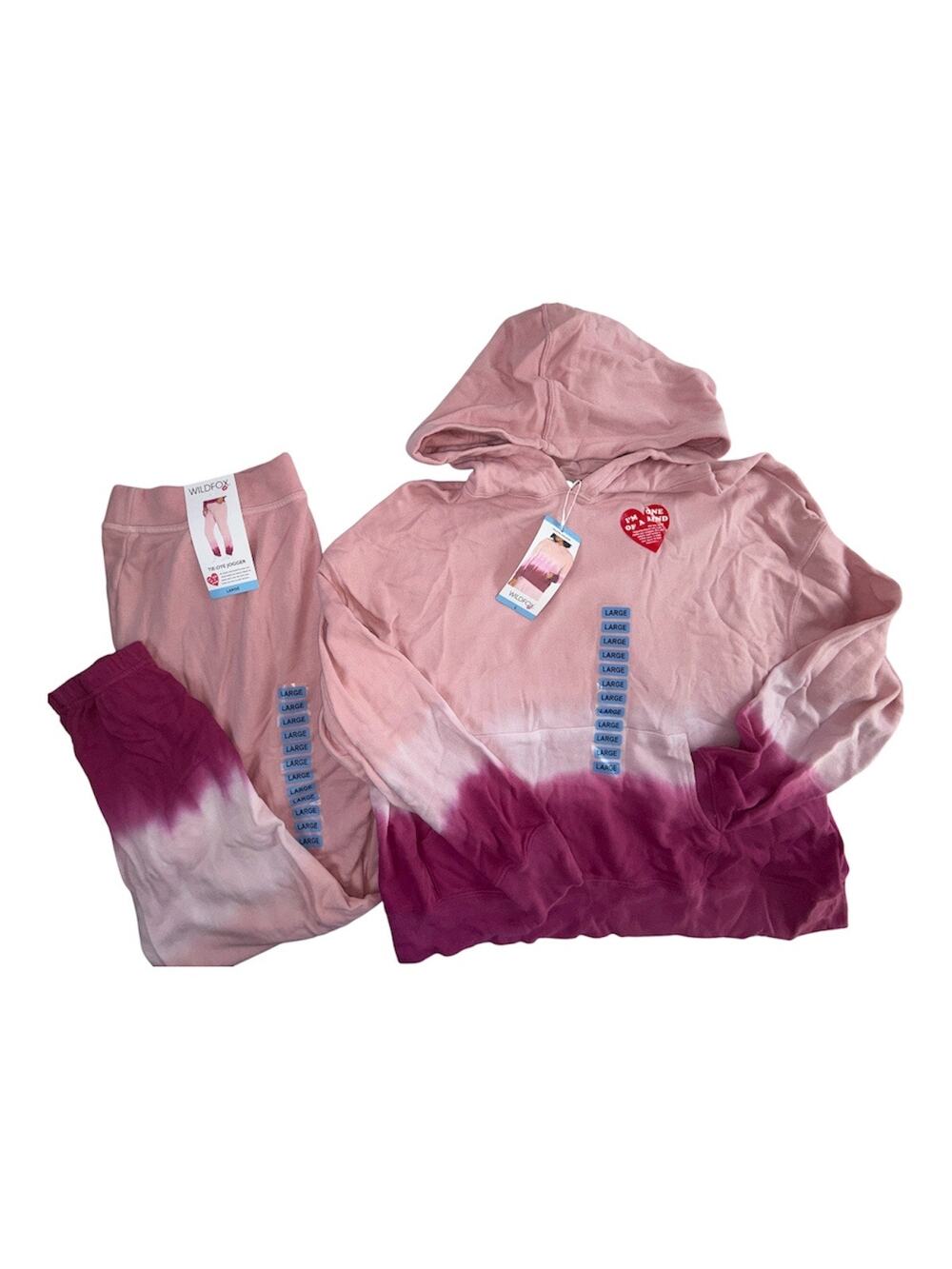 WildFox Tie Dye Jogger Set Size L NWT